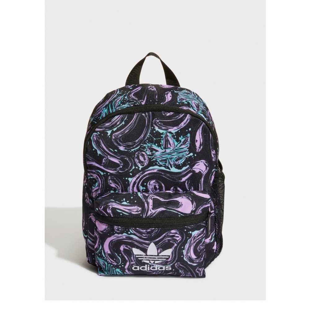 Adidas mini infant backpack swirl black purple blue